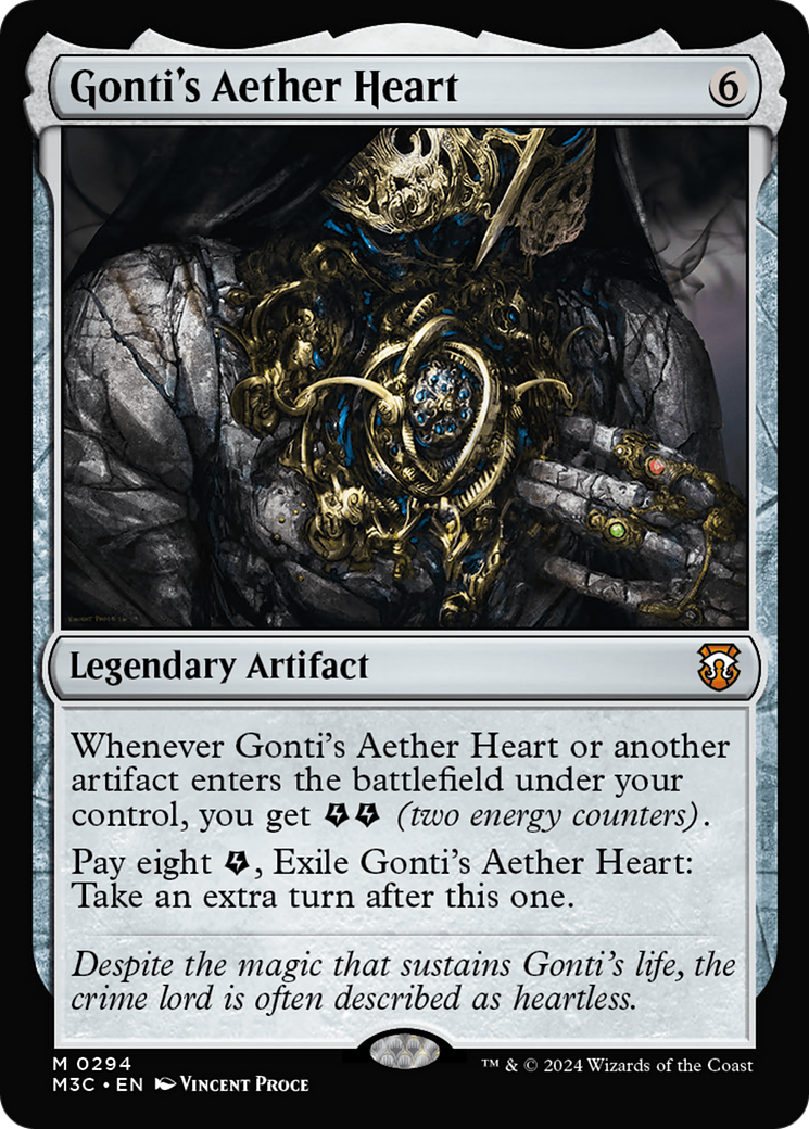 Gonti's Aether Heart (M3C-294) - Modern Horizons 3 Commander Foil - Premium MTG Single from Wizards of the Coast - Just $0.90! Shop now at Game Crave Tournament Store