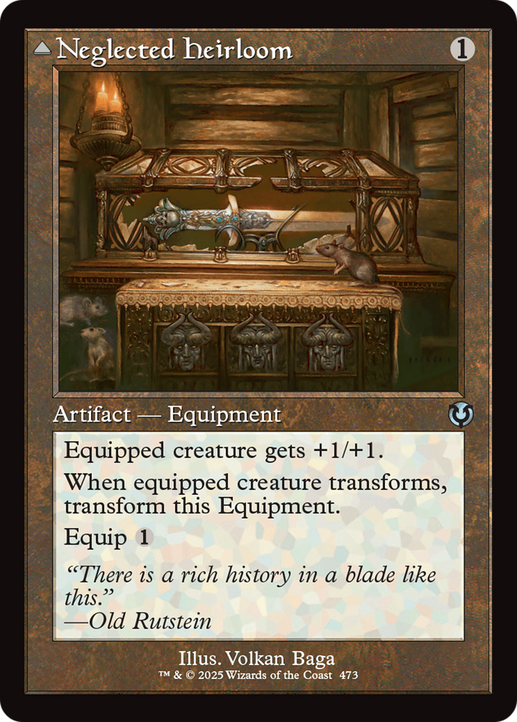 Neglected Heirloom (Retro Frame) (-473) - Innistrad Remastered Foil - Premium MTG Single from Wizards of the Coast - Just $0.39! Shop now at Game Crave Tournament Store