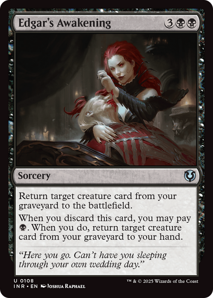 Edgar's Awakening (-108) - Innistrad Remastered Foil - Premium MTG Single from Wizards of the Coast - Just $0.26! Shop now at Game Crave Tournament Store