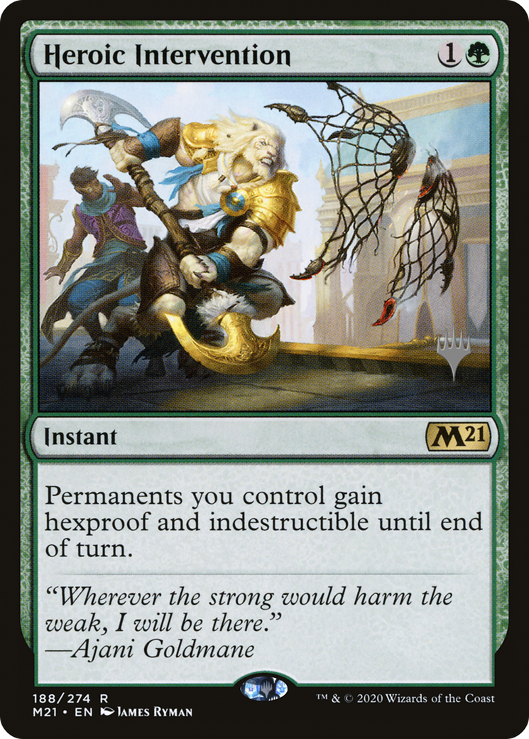 Heroic Intervention (PM21-188P) - Core Set 2021 Promos Foil