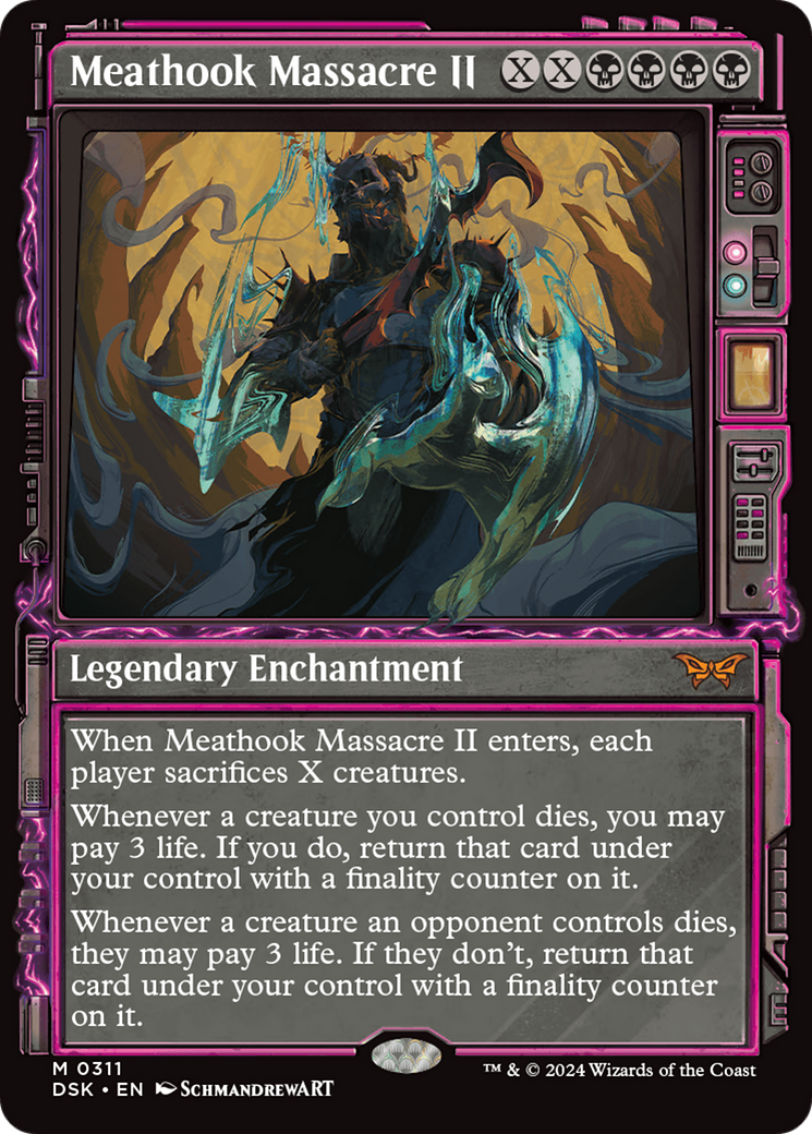 Meathook Massacre II (DSK-311) - Duskmourn: House of Horror: (Showcase) Foil - Premium MTG Single from Wizards of the Coast - Just $3.09! Shop now at Game Crave Tournament Store
