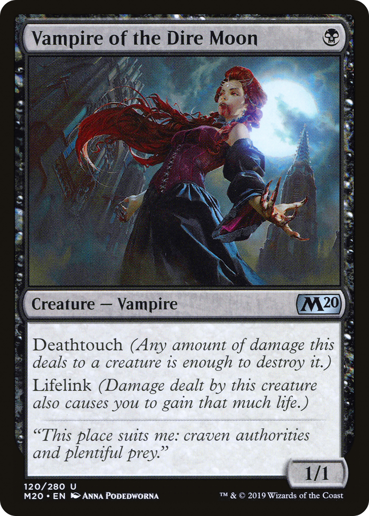 Vampire of the Dire Moon (M20-120) - Core Set 2020