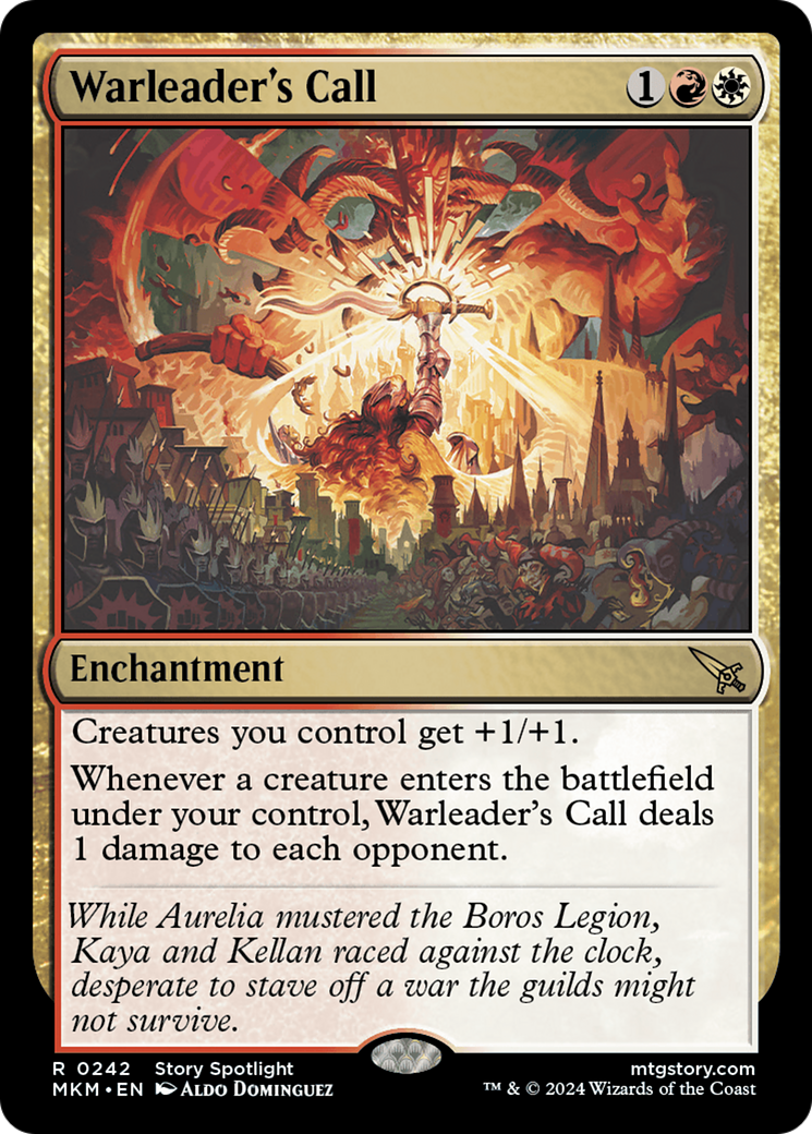 Warleader's Call (MKM-242) - Murders at Karlov Manor Foil - Premium MTG Single from Wizards of the Coast - Just $8.73! Shop now at Game Crave Tournament Store