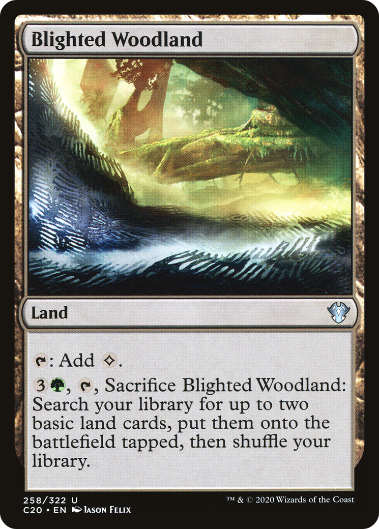 Blighted Woodland (C20-258) - Commander 2020