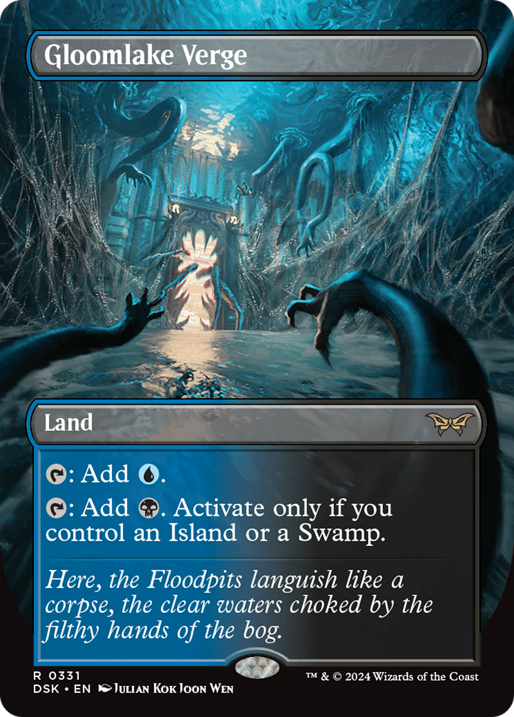 Gloomlake Verge (DSK-331) - Duskmourn: House of Horror (Borderless) Foil - Premium MTG Single from Wizards of the Coast - Just $16.11! Shop now at Game Crave Tournament Store