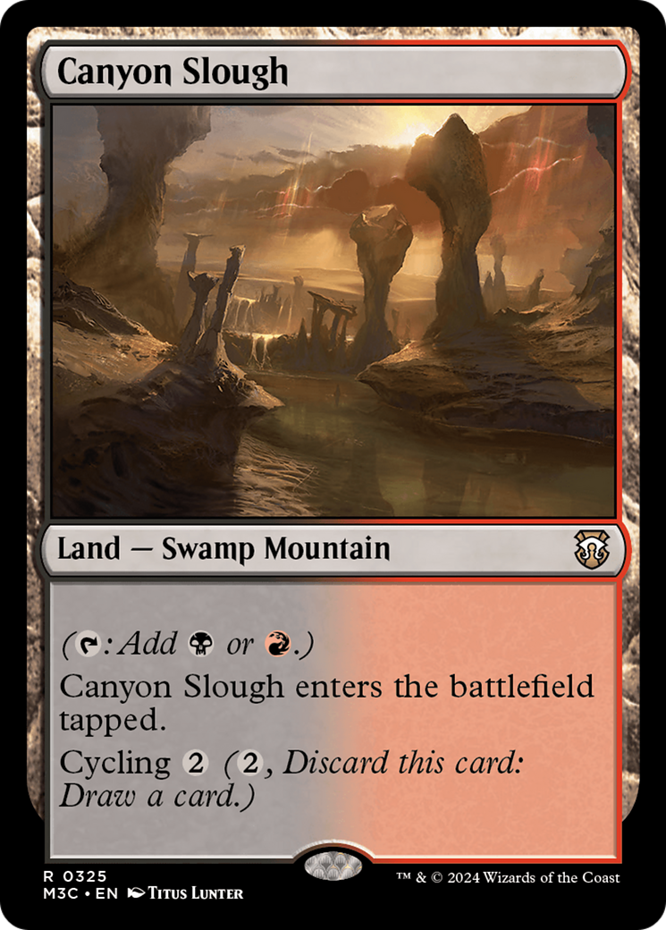 Canyon Slough (M3C-325) - Modern Horizons 3 Commander - Premium MTG Single from Wizards of the Coast - Just $0.25! Shop now at Game Crave Tournament Store