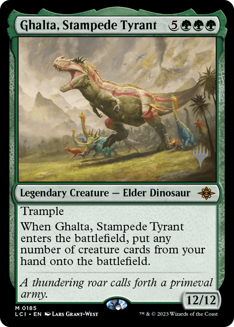 Ghalta, Stampede Tyrant (PLCI-185P) - The Lost Caverns of Ixalan Promos Foil - Premium MTG Single from Wizards of the Coast - Just $11.80! Shop now at Game Crave Tournament Store