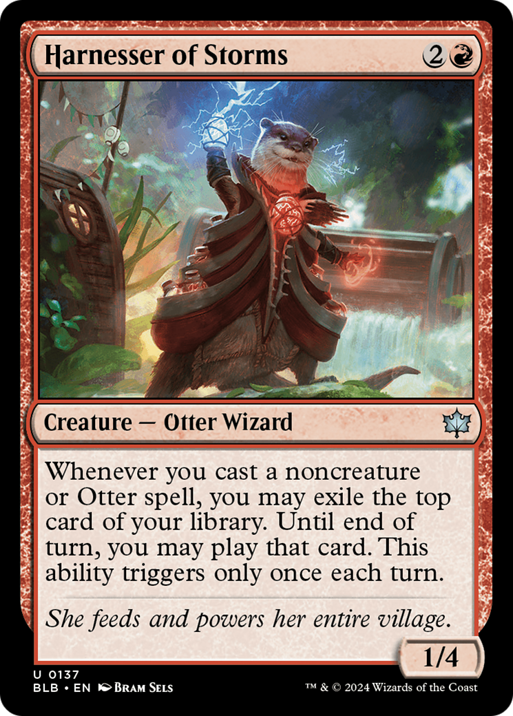 Harnesser of Storms (BLB-137) - Bloomburrow Foil - Premium MTG Single from Wizards of the Coast - Just $0.25! Shop now at Game Crave Tournament Store