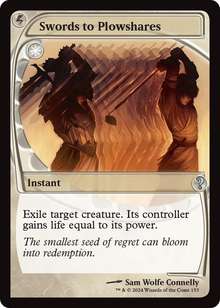 Swords to Plowshares (MB2-153) - Mystery Booster 2 Foil - Premium MTG Single from Wizards of the Coast - Just $33.05! Shop now at Game Crave Tournament Store