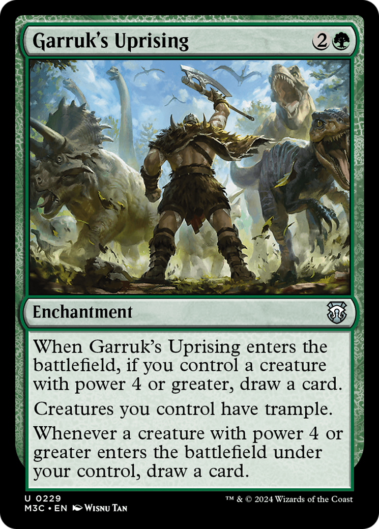 Garruk's Uprising (M3C-229) - Modern Horizons 3 Commander Foil - Premium MTG Single from Wizards of the Coast - Just $0.80! Shop now at Game Crave Tournament Store