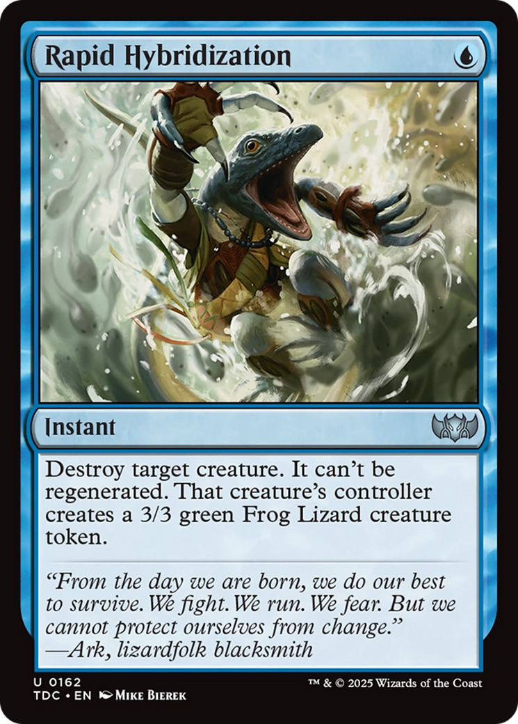 Rapid Hybridization (TDC-162) - Tarkir: Dragonstorm Commander - Premium MTG Single from Wizards of the Coast - Just $0.26! Shop now at Game Crave Tournament Store