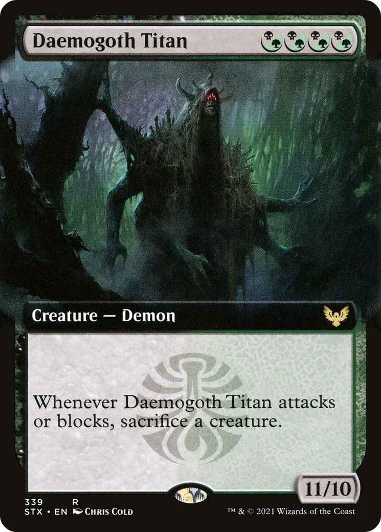 Daemogoth Titan (STX-339) - Strixhaven: School of Mages: (Extended Art) Foil