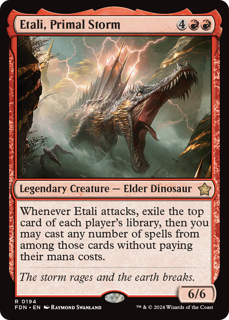 Etali, Primal Storm (FDN-194) - Foundations Foil - Premium MTG Single from Wizards of the Coast - Just $0.38! Shop now at Game Crave Tournament Store