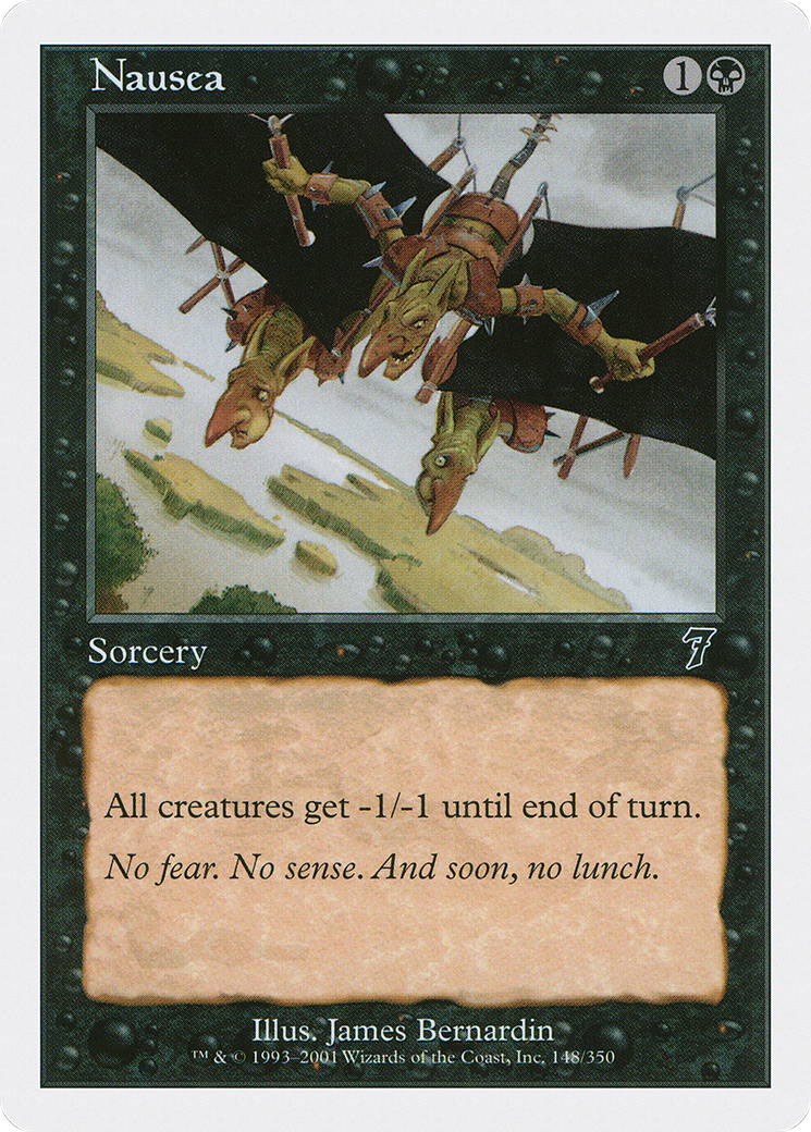 Nausea (7ED-148) - 7th Edition Foil