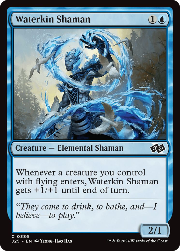 Waterkin Shaman (J25-386) - Foundations Jumpstart - Premium MTG Single from Wizards of the Coast - Just $0.25! Shop now at Game Crave Tournament Store