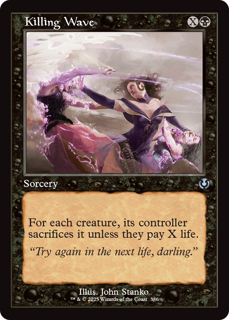 Killing Wave (Retro Frame) (-386) - Innistrad Remastered Foil - Premium MTG Single from Wizards of the Coast - Just $0.83! Shop now at Game Crave Tournament Store