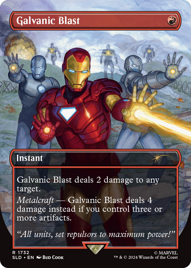 Galvanic Blast (SLD-1732) - Secret Lair Drop (Borderless) - Premium MTG Single from Wizards of the Coast - Just $2.81! Shop now at Game Crave Tournament Store