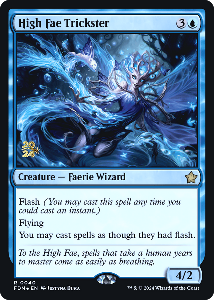 High Fae Trickster (PRE-40S) - Foundations Promos Foil - Premium MTG Single from Wizards of the Coast - Just $0.84! Shop now at Game Crave Tournament Store