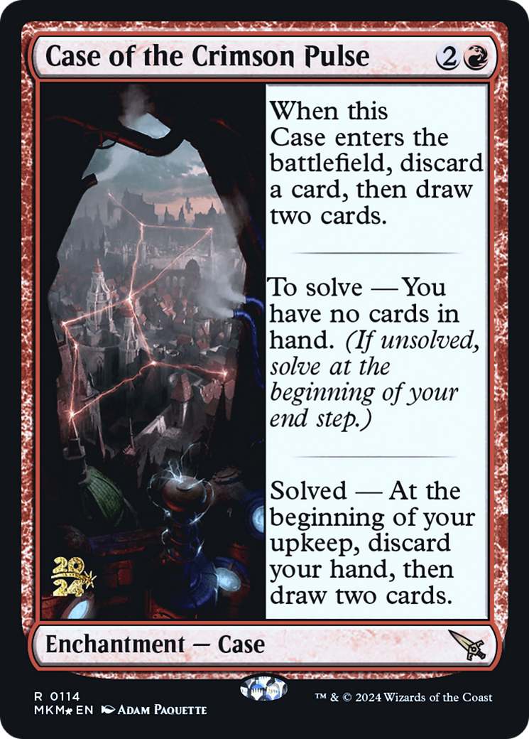 Case of the Crimson Pulse (PMKM-114S) - Murders at Karlov Manor Promos Foil - Premium MTG Single from Wizards of the Coast - Just $1.23! Shop now at Game Crave Tournament Store
