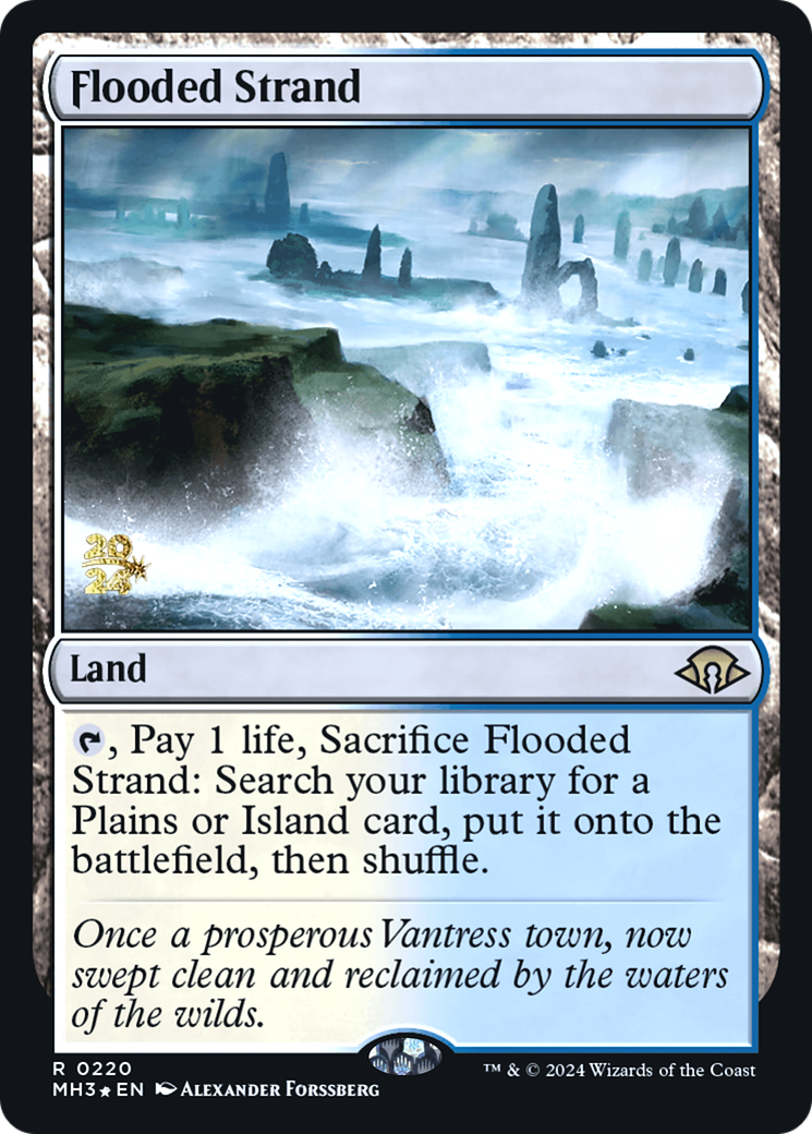 Flooded Strand (PMH3-220S) - Modern Horizons 3 Promos Foil - Premium MTG Single from Wizards of the Coast - Just $10.94! Shop now at Game Crave Tournament Store