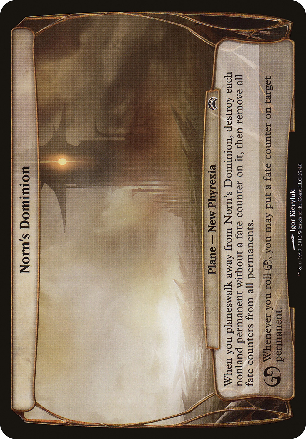 Norn's Dominion (OPC2-027) - Planechase 2012 Planes