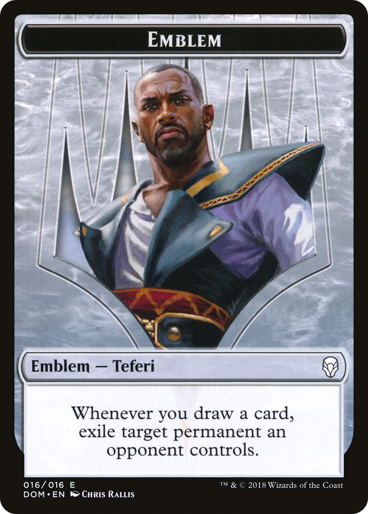 Teferi, Hero of Dominaria Emblem (TDOM-016) - Dominaria Tokens