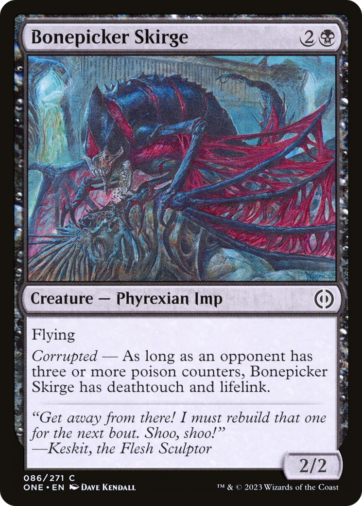 Bonepicker Skirge (ONE-086) - Phyrexia: All Will Be One - Premium MTG Single from Wizards of the Coast - Just $0.25! Shop now at Game Crave Tournament Store