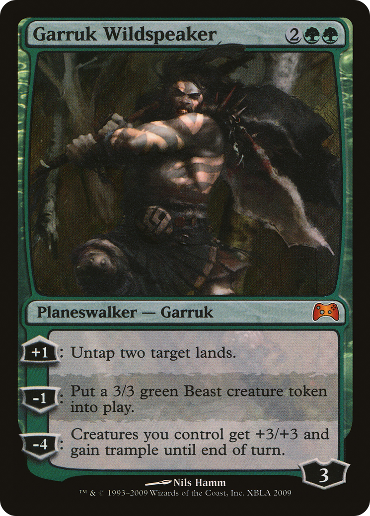 Garruk Wildspeaker (PDTP-001) - Duels of the Planeswalkers 2009 Promos Foil