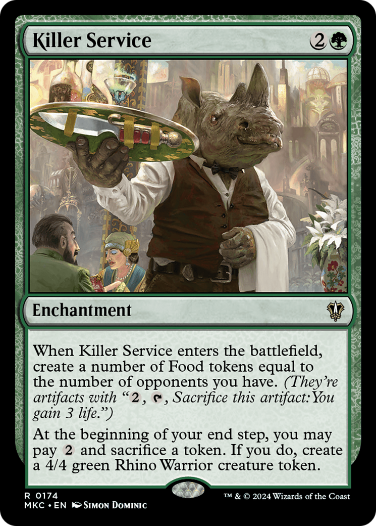 Killer Service (MKC-174) - Murders at Karlov Manor Commander - Premium MTG Single from Wizards of the Coast - Just $0.25! Shop now at Game Crave Tournament Store