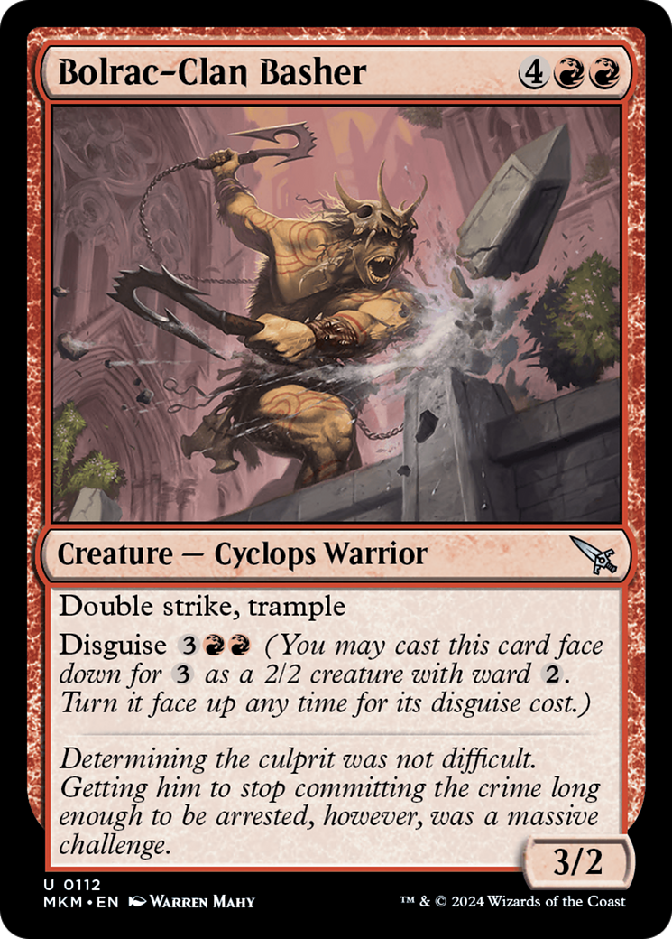 Bolrac-Clan Basher (MKM-112) - Murders at Karlov Manor - Premium MTG Single from Wizards of the Coast - Just $0.25! Shop now at Game Crave Tournament Store