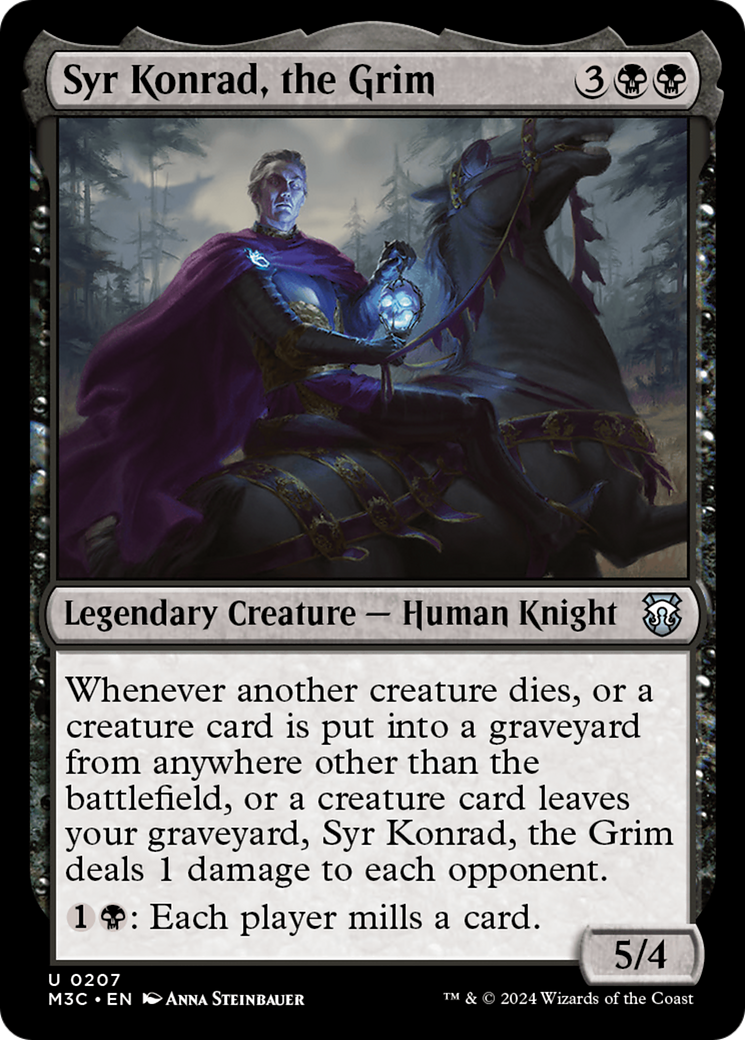 Syr Konrad, the Grim (M3C-207) - Modern Horizons 3 Commander Foil - Premium MTG Single from Wizards of the Coast - Just $0.87! Shop now at Game Crave Tournament Store