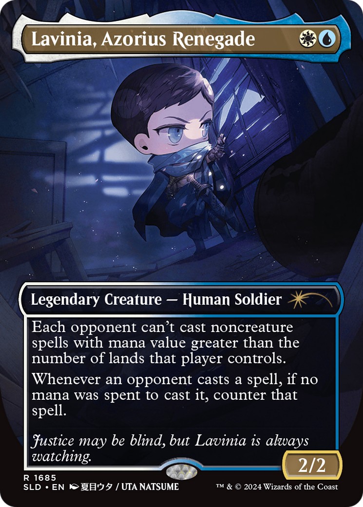 Lavinia, Azorius Renegade (SLD-1685) - Secret Lair Drop (Borderless) Foil - Premium MTG Single from Wizards of the Coast - Just $0.79! Shop now at Game Crave Tournament Store