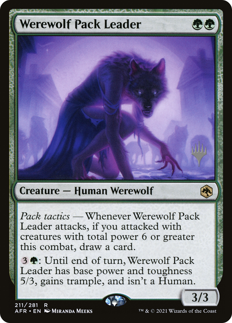 Werewolf Pack Leader (PAFR-211P) - Adventures in the Forgotten Realms Promos Foil