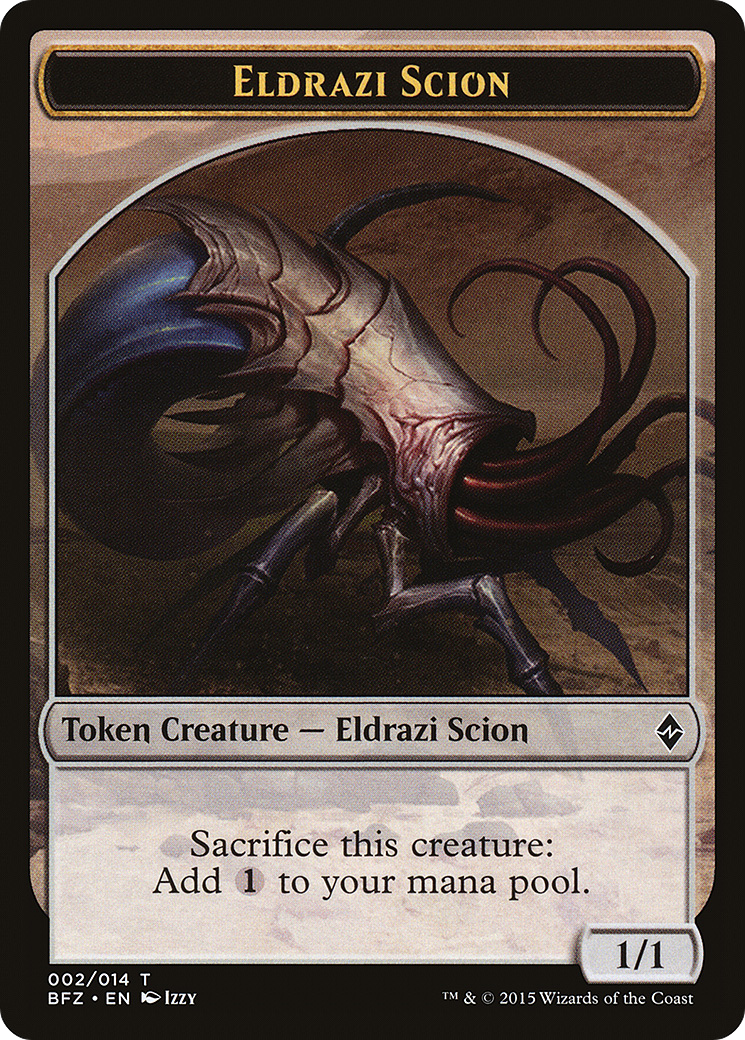 Eldrazi Scion (TBFZ-002) - Battle for Zendikar Tokens