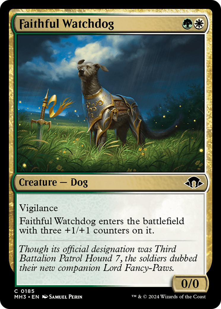 Faithful Watchdog (MH3-185) - Modern Horizons 3 - Premium MTG Single from Wizards of the Coast - Just $0.25! Shop now at Game Crave Tournament Store