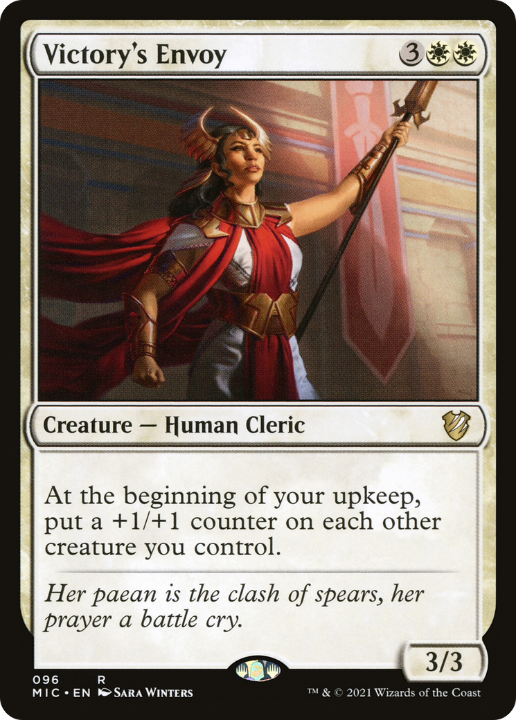 Victory's Envoy (MIC-096) - Midnight Hunt Commander - Premium MTG Single from Wizards of the Coast - Just $0.25! Shop now at Game Crave Tournament Store
