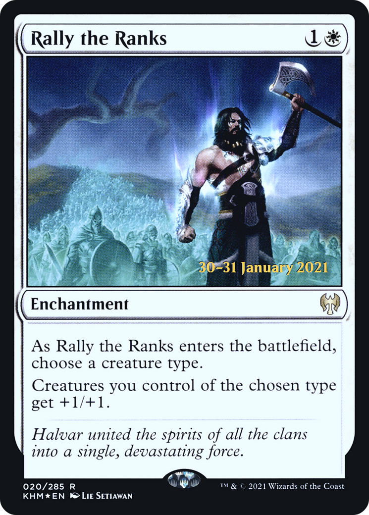 Rally the Ranks (PKHM-20S) - Kaldheim Promos Foil