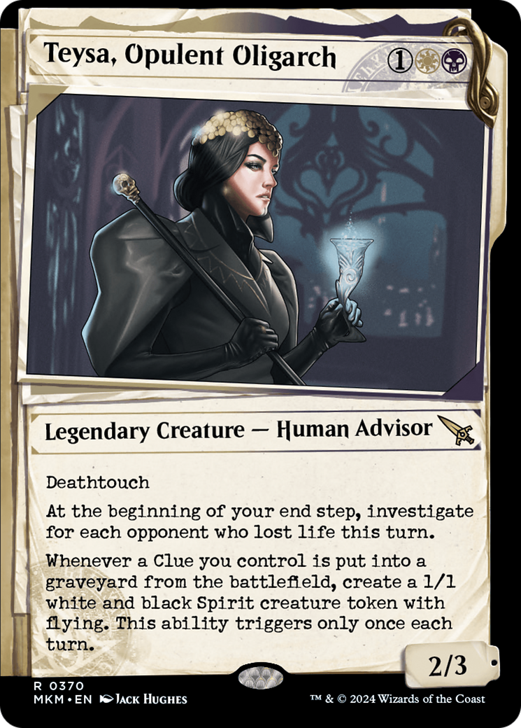 Teysa, Opulent Oligarch (MKM-370) - Murders at Karlov Manor: (Showcase) - Premium MTG Single from Wizards of the Coast - Just $0.25! Shop now at Game Crave Tournament Store