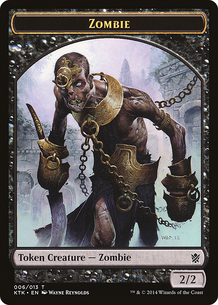 Zombie (TKTK-006) - Khans of Tarkir Tokens