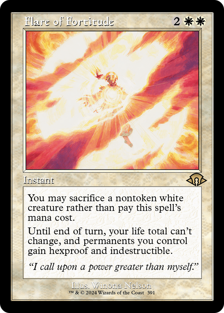 Flare of Fortitude (MH3-391) - Modern Horizons 3 Foil - Premium MTG Single from Wizards of the Coast - Just $5.46! Shop now at Game Crave Tournament Store
