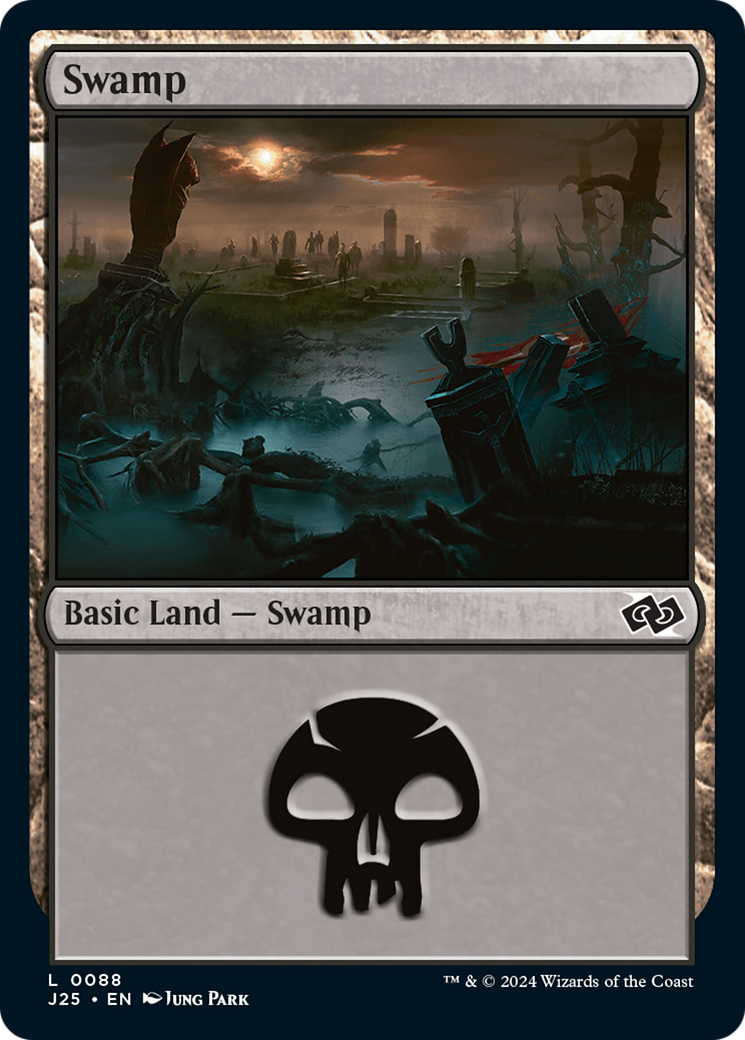 Swamp (J25-088) - Foundations Jumpstart - Premium MTG Single from Wizards of the Coast - Just $0.25! Shop now at Game Crave Tournament Store