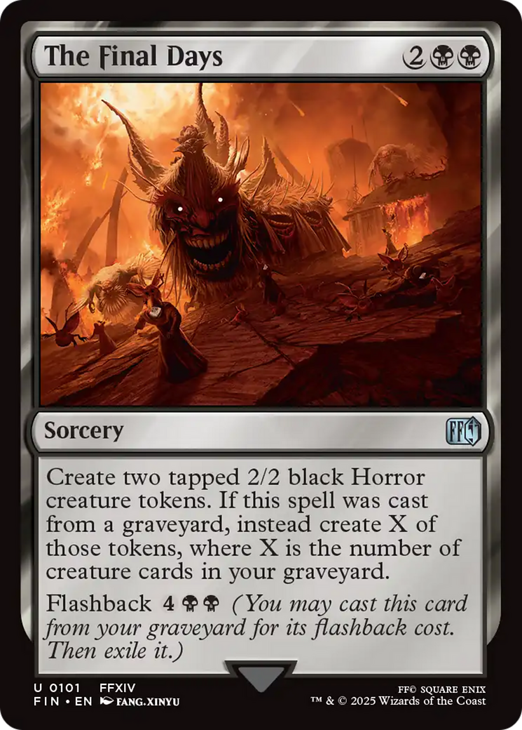The Final Days (FIN-101) - FINAL FANTASY - Premium MTG Single from Wizards of the Coast - Just $0.08! Shop now at Game Crave Tournament Store