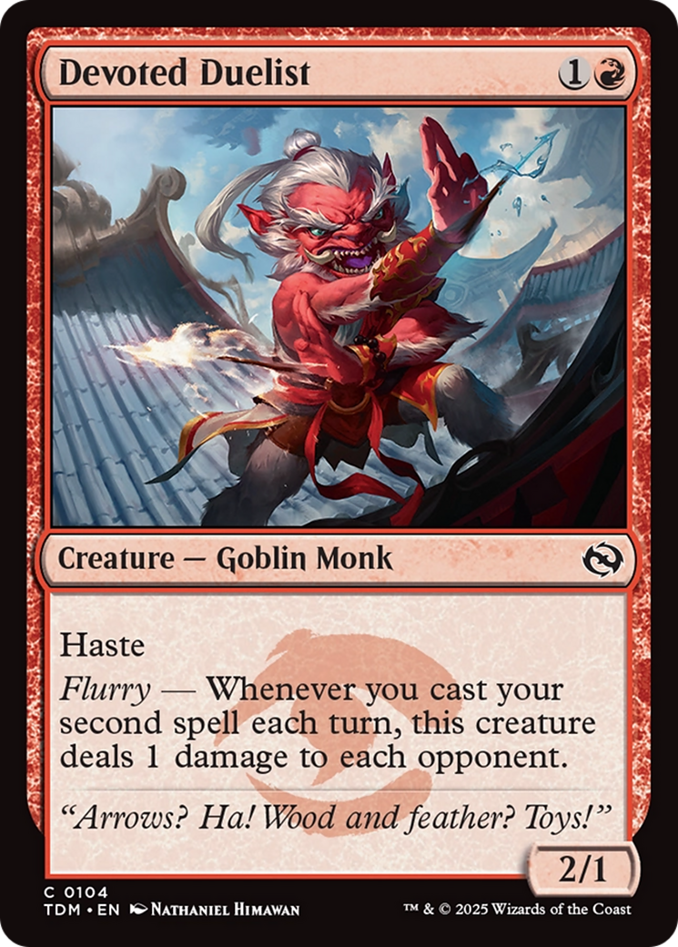 Devoted Duelist (TDM-104) - Tarkir: Dragonstorm - Premium MTG Single from Wizards of the Coast - Just $0.08! Shop now at Game Crave Tournament Store