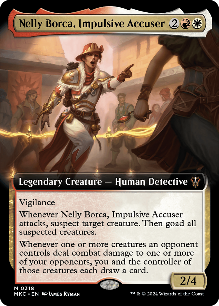 Nelly Borca, Impulsive Accuser (MKC-318) - Murders at Karlov Manor Commander: (Extended Art) - Premium MTG Single from Wizards of the Coast - Just $0.39! Shop now at Game Crave Tournament Store