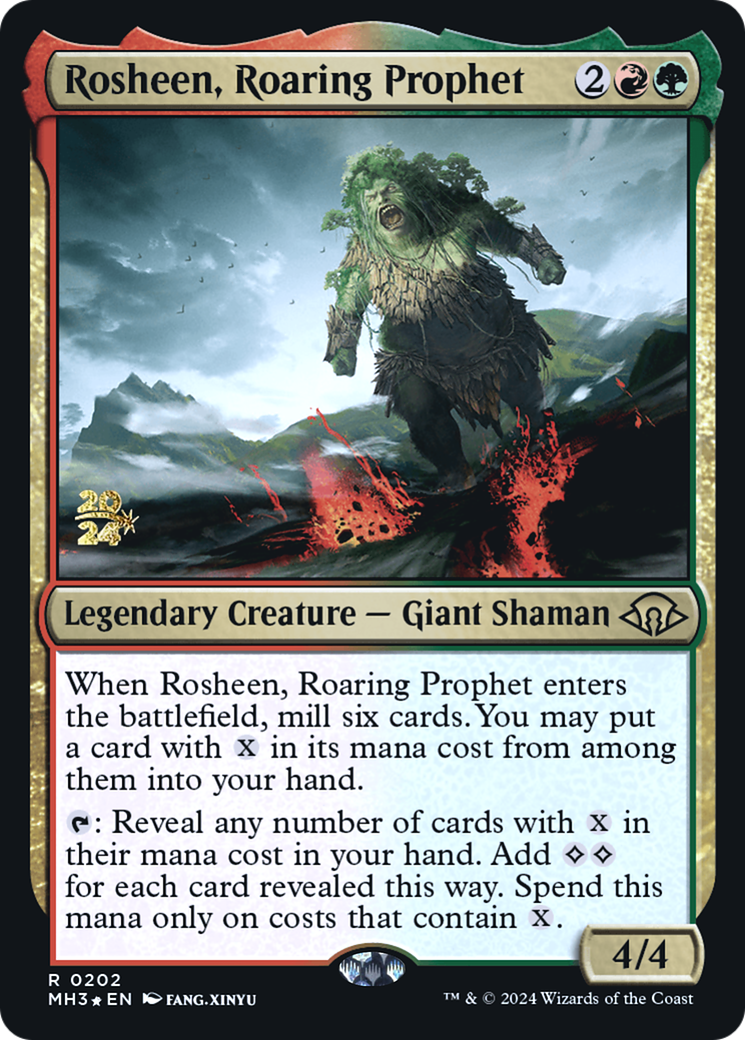 Rosheen, Roaring Prophet (PMH3-202S) - Modern Horizons 3 Promos Foil - Premium MTG Single from Wizards of the Coast - Just $0.27! Shop now at Game Crave Tournament Store