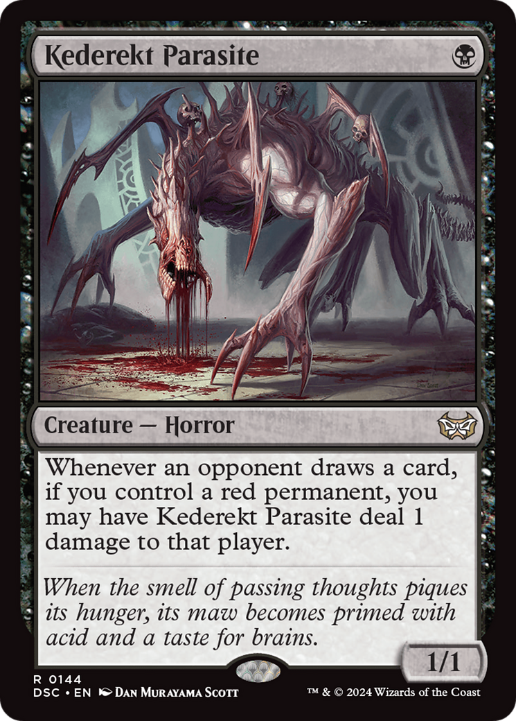 Kederekt Parasite (DSC-144) - Duskmourn: House of Horror Commander - Premium MTG Single from Wizards of the Coast - Just $2.43! Shop now at Game Crave Tournament Store
