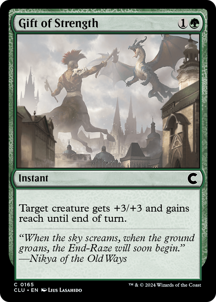 Gift of Strength (CLU-165) - Ravnica: Clue Edition - Premium MTG Single from Wizards of the Coast - Just $0.25! Shop now at Game Crave Tournament Store