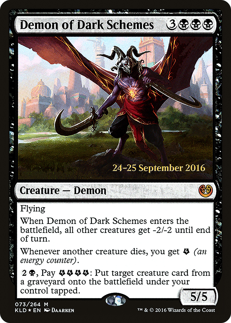 Demon of Dark Schemes (PKLD-73S) - Kaladesh Promos Foil