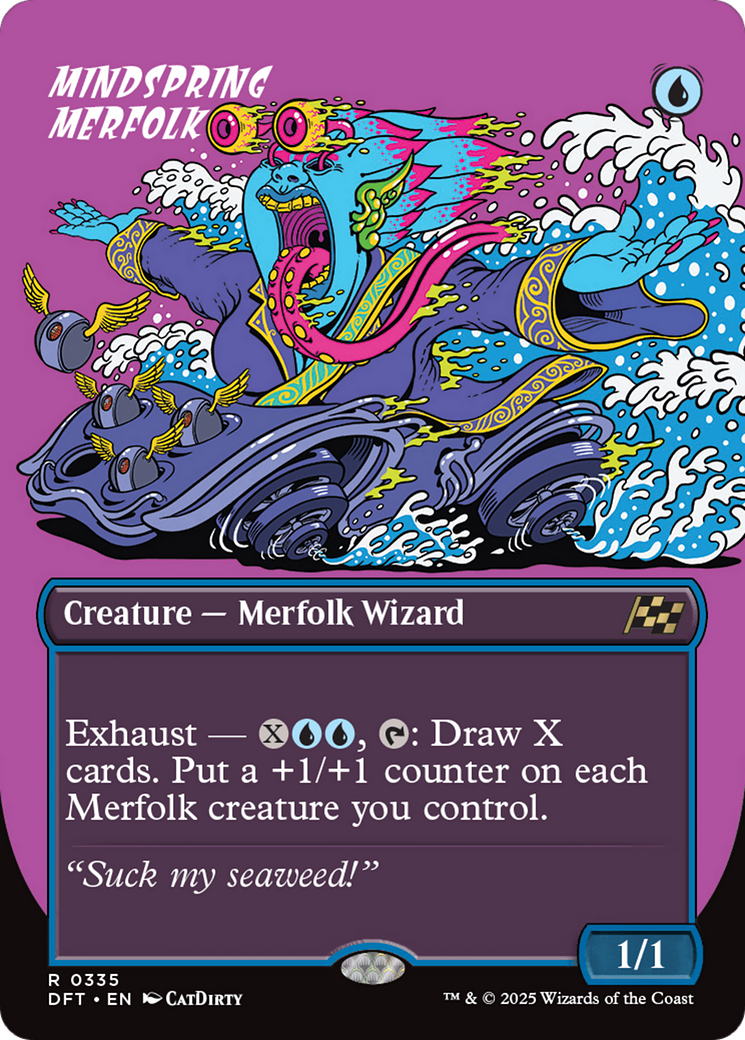 Mindspring Merfolk (Borderless) (DFT-335) - Aetherdrift Foil - Premium MTG Single from Wizards of the Coast - Just $0.13! Shop now at Game Crave Tournament Store