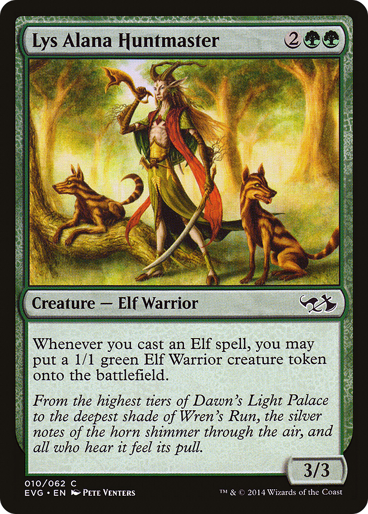 Lys Alana Huntmaster (EVG-010) - Duel Decks Anthology: Elves vs. Goblins